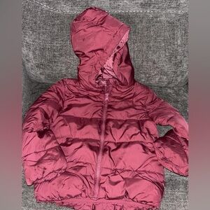 The Children's Place Maroon Puffer Jacket
